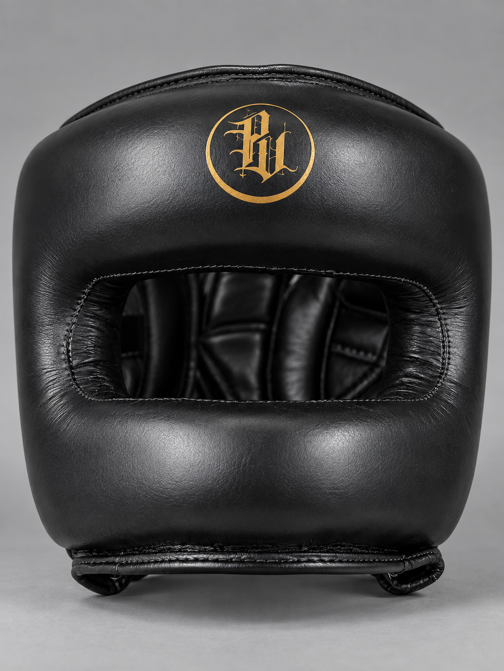 CASCO DE BARRA DE BOXEO PEBV — NEGRO & ORO