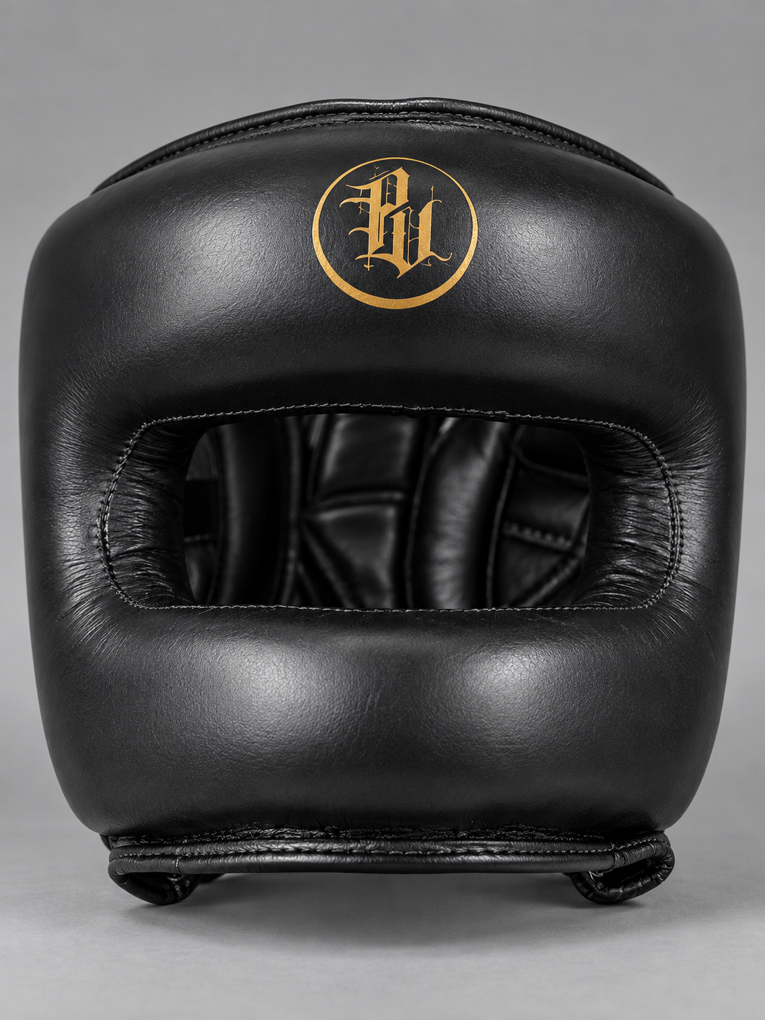 CASCO DE BARRA DE BOXEO PEBV — NEGRO & ORO