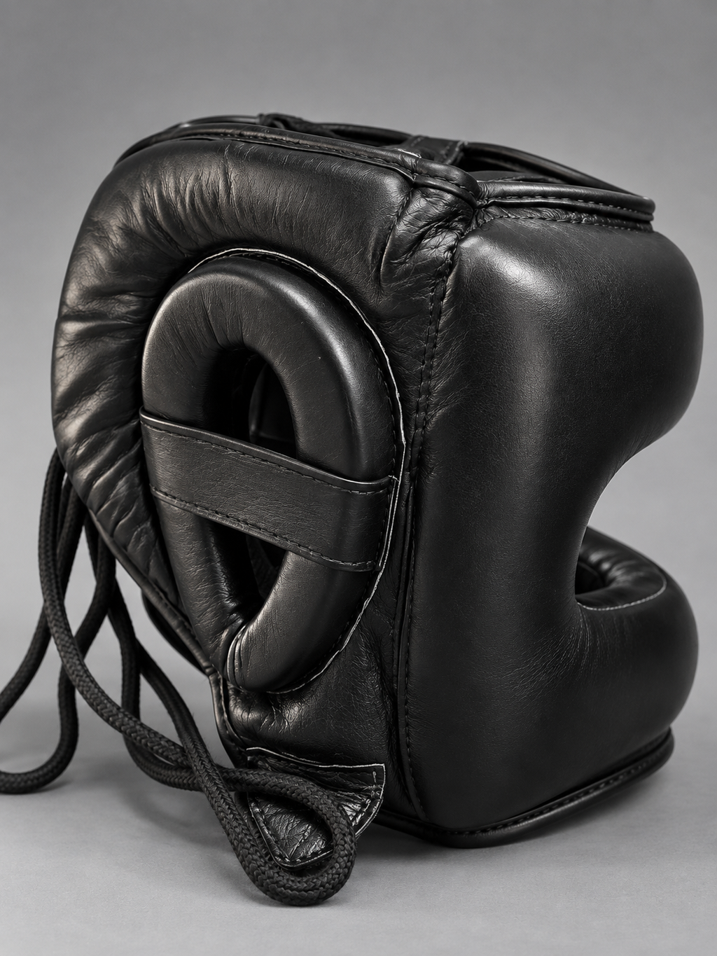 CASCO DE BARRA DE BOXEO PEBV — NEGRO & ORO