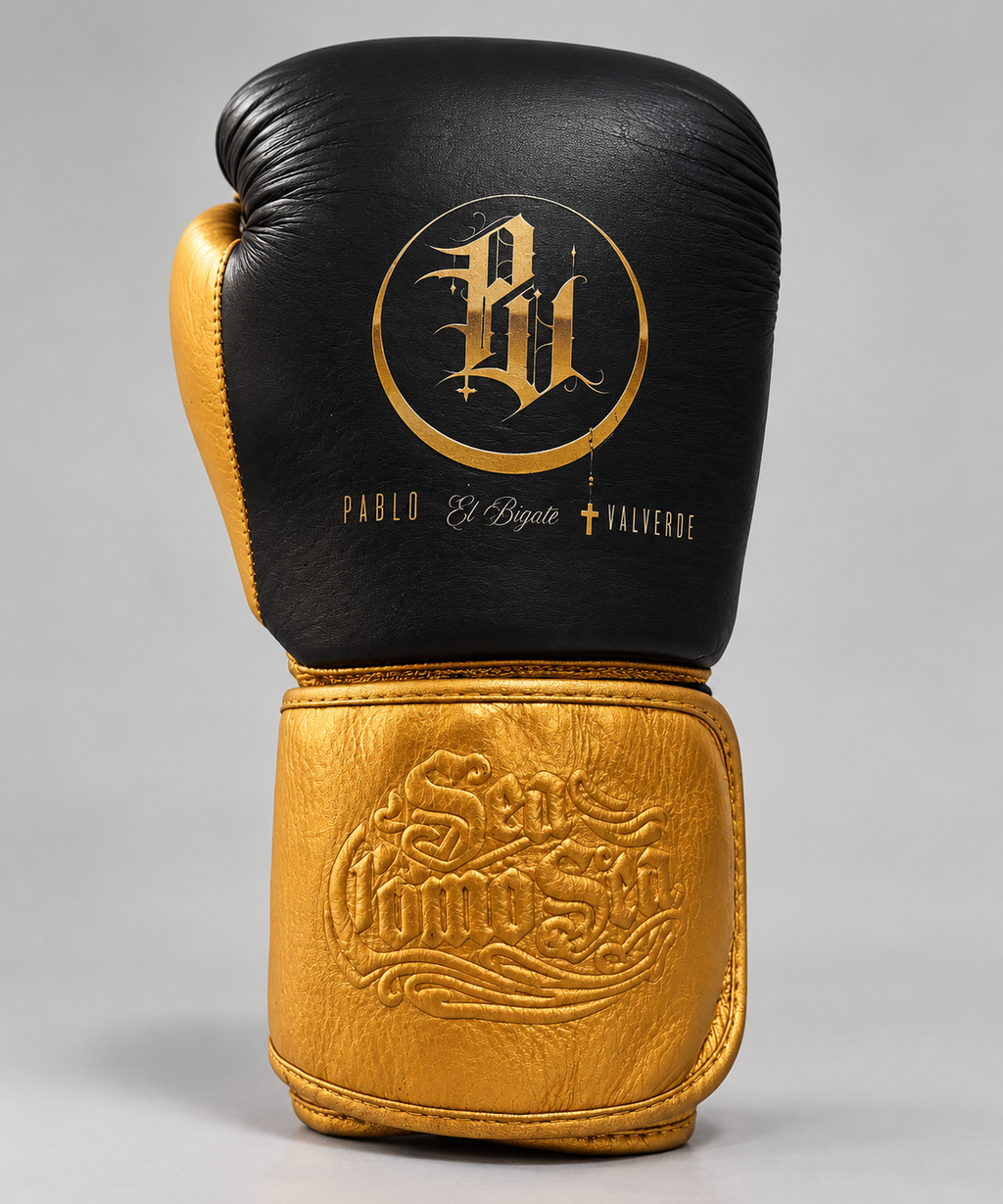 GUANTES DE BOXEO PEBV — NEGRO & ORO